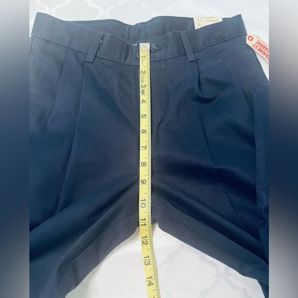 ARIZONA JEAN CO PLEATED BOYS NAVY UNIFORM 💯COTTON ZIP POCKETS SIZE 18SL  NWT - Picture 3 of 5